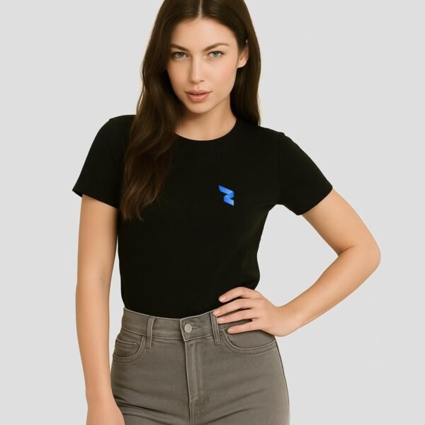 RWA Logo T-Shirt Ladies – Minimalist Swirl Design – Casual Streetwear Tee by RWA.Inc