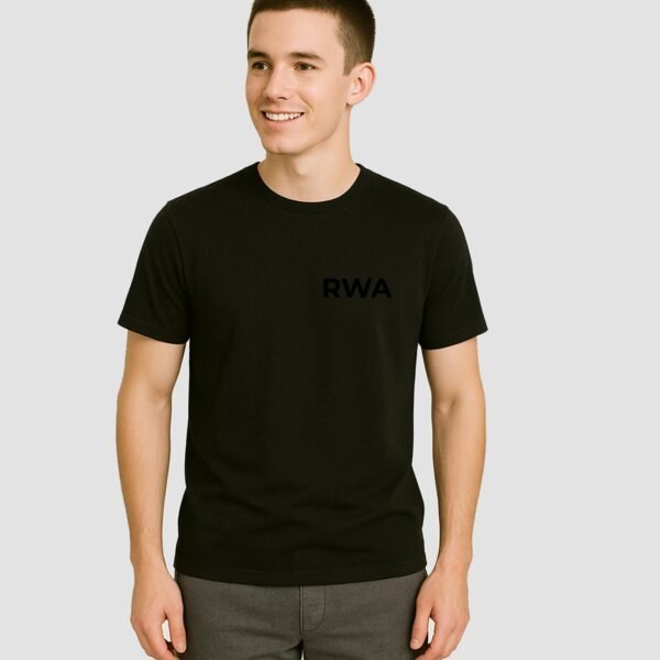 RWA Big Swirl T-Shirt – Man's Logo Tee – Bold Minimalist Streetwear by RWA.Inc