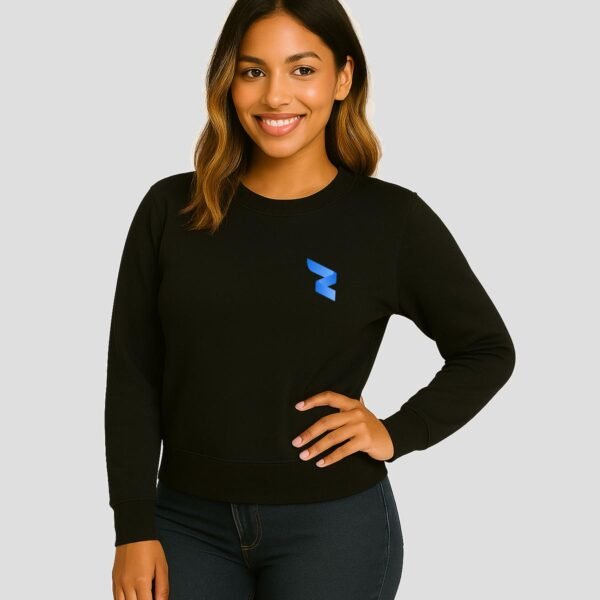 RWA Logo Sweatshirt Ladies – Minimalist Swirl Design – Casual Streetwear by RWA.Inc