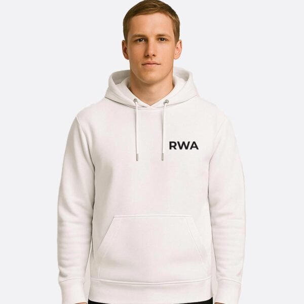 RWA Big Swirl Hoodie – Man's Logo Hoodie – Bold Minimalist Streetwear by RWA.Inc