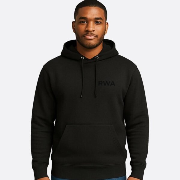 RWA Big Swirl Hoodie – Man's Logo Hoodie – Bold Minimalist Streetwear by RWA.Inc