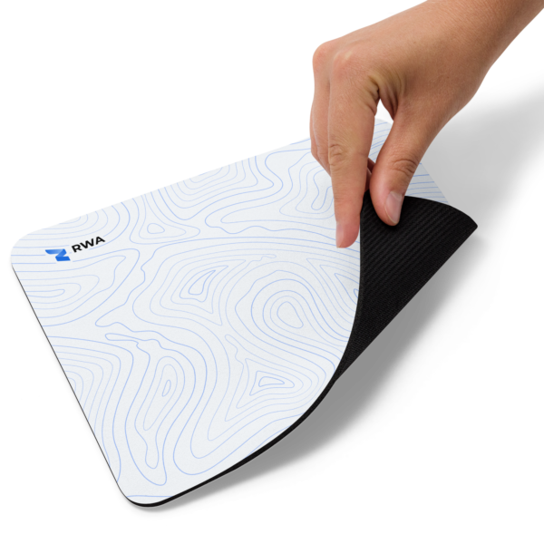 RWA Topographic Mouse Pad – 8.7"x7.1" Non-Slip Surface – Minimalist Desk Accessory for Home Office Setup by RWA.inc