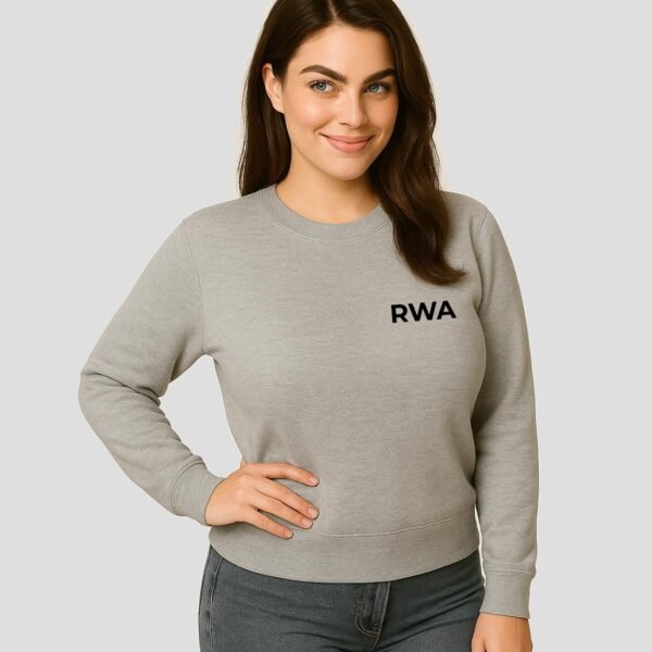 RWA Big Swirl Sweatshirt – Ladies Logo Sweatshirt – Bold Minimalist Streetwear by RWA.Inc
