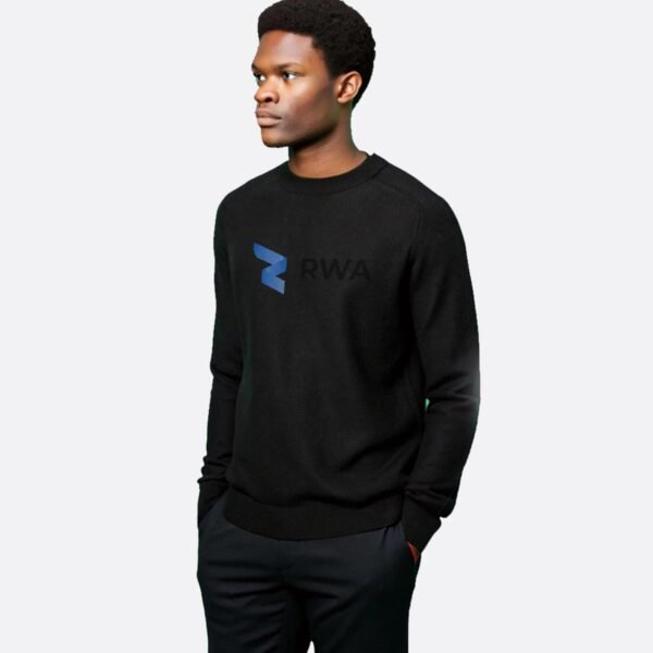 RWA Essential Logo Sweatshirt – Man's Streetwear Sweatshirt with Center Print – Casual Fit by RWA.Inc
