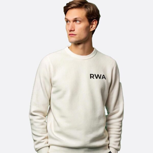 RWA Big Swirl Sweatshirt – Man's Logo Sweatshirt – Bold Minimalist Streetwear by RWA.Inc