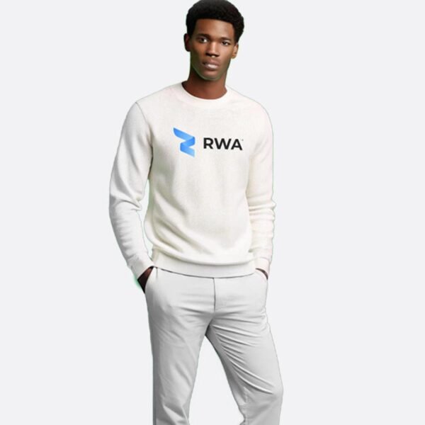 RWA Essential Logo Sweatshirt – Man's Streetwear Sweatshirt with Center Print – Casual Fit by RWA.Inc